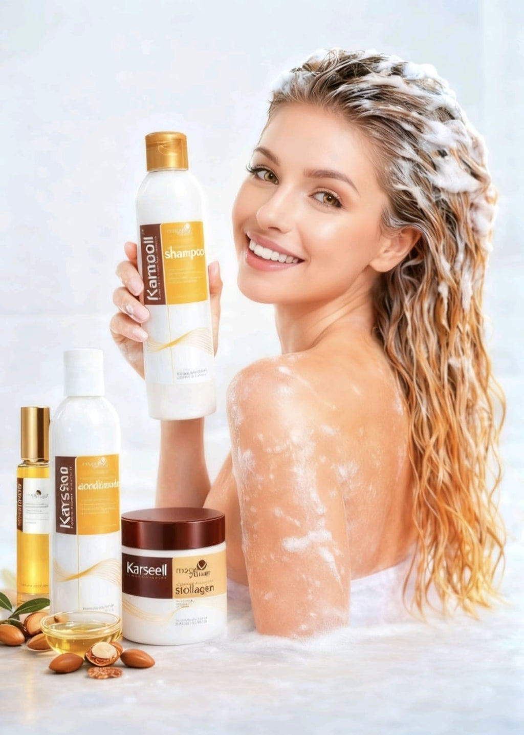 KARSEELL SHAMPOO+ACONDICIONADOR+MASCARILLA+ACEITE ✨