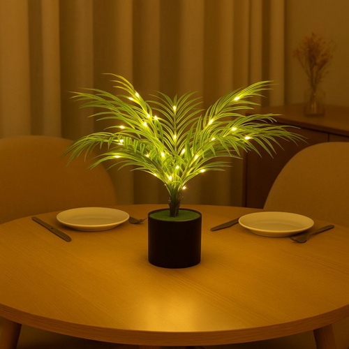 Árbol Decorativo LED de Mesa – Luz Cálida