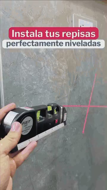 Nivel Laser Con Metro. Tres Burbujas